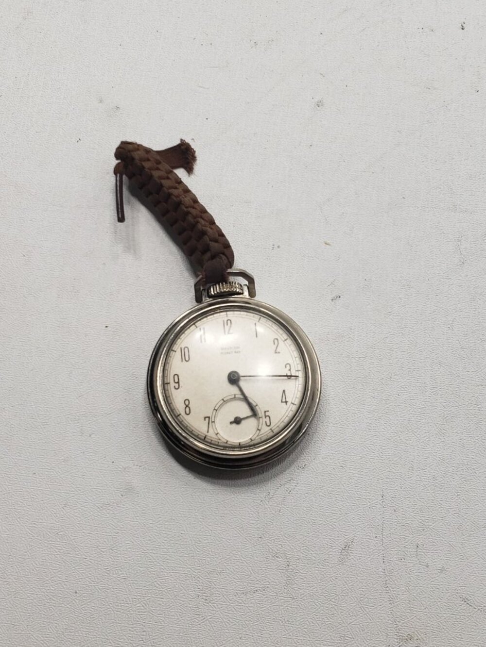 Vintage Westclox Pocket Ben Mechanical Pocket Watch USA Small Seconds Silver